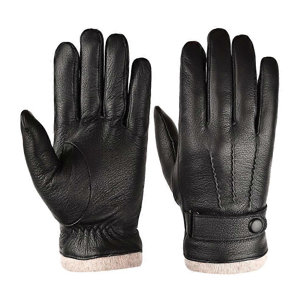 Winter Lederhandschuhe für Herren mit Wollfutter
