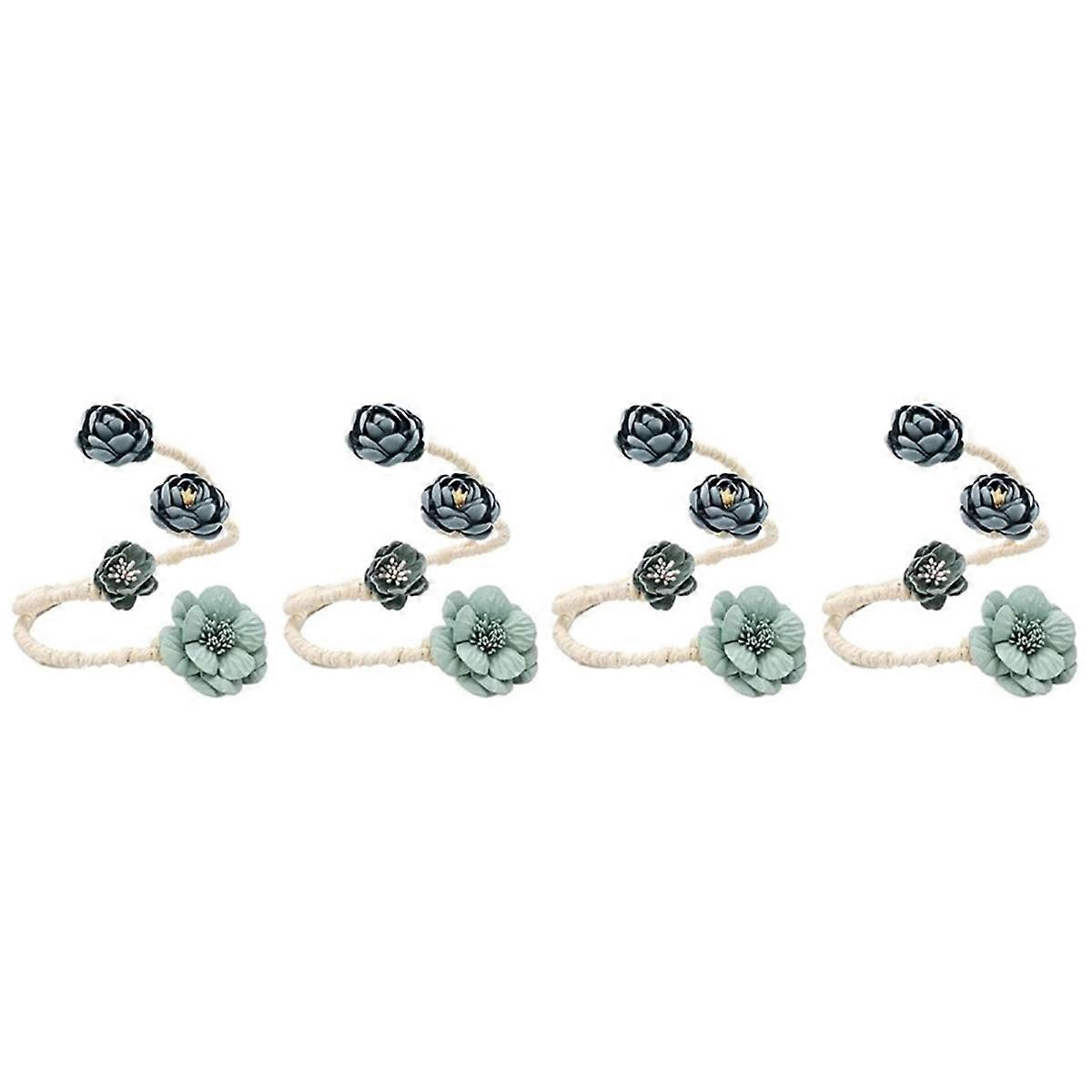 Flower Curtain Tie Curtain Buckle Versatile Living Room Punch-Free Tie Rope Suitable for A Variety of Styles A