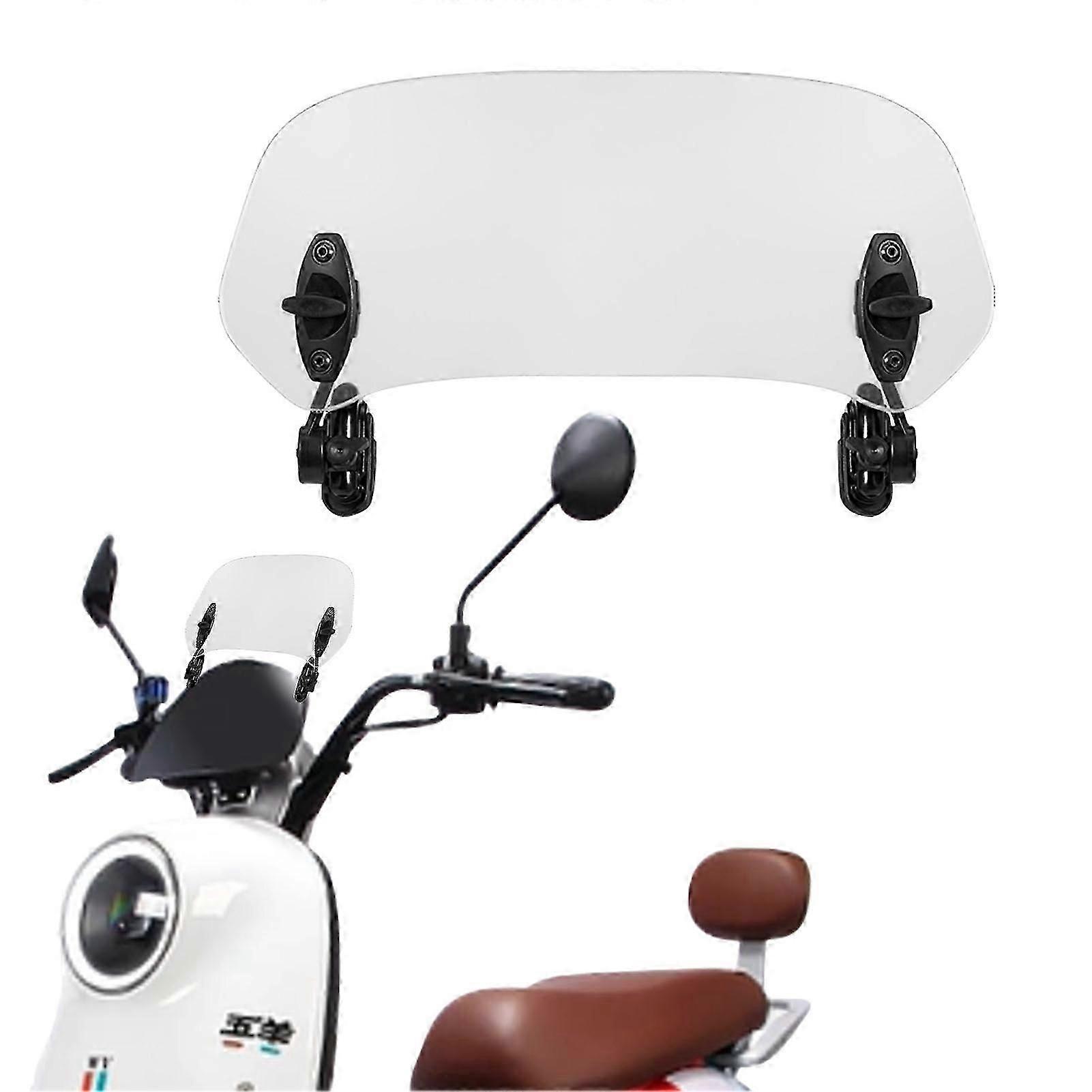 Universal Motorcycle Acrylic Adjustable Wind Screen Extension Clip-on Windscreen Deflector Dashboard Protector For Motorcycle