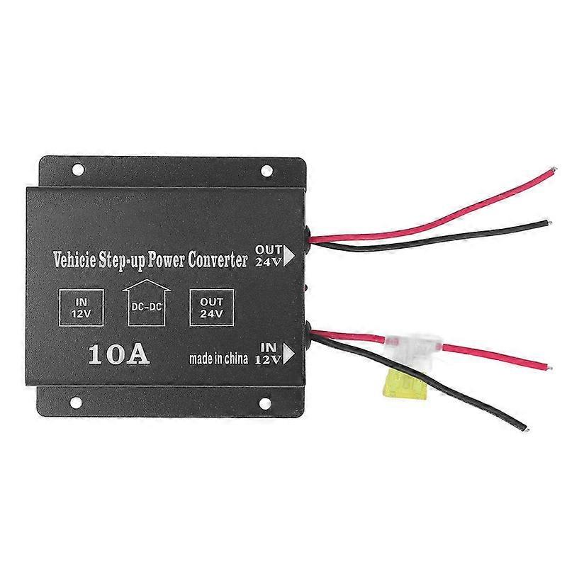Step Up Power Converter DC 12V to 24V Boost 10A for Vehicie Subwoofer Modification FG05