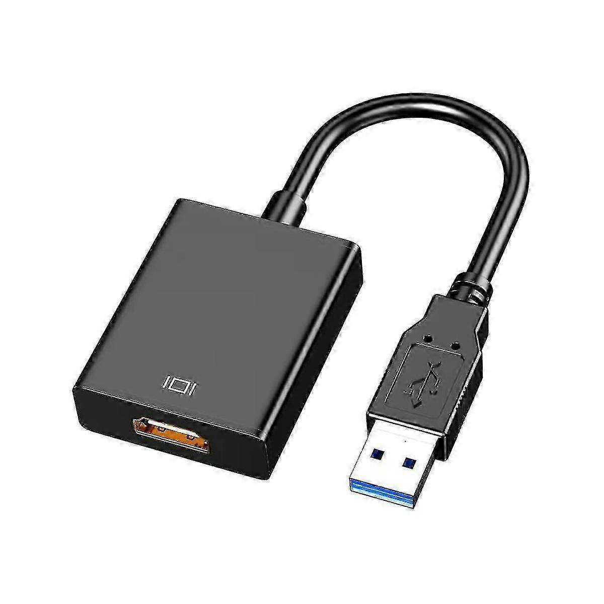 USB to -Compatible Adapter, Multi-Display Video Converter for Desktop, Laptop, PC, Monitor, Project