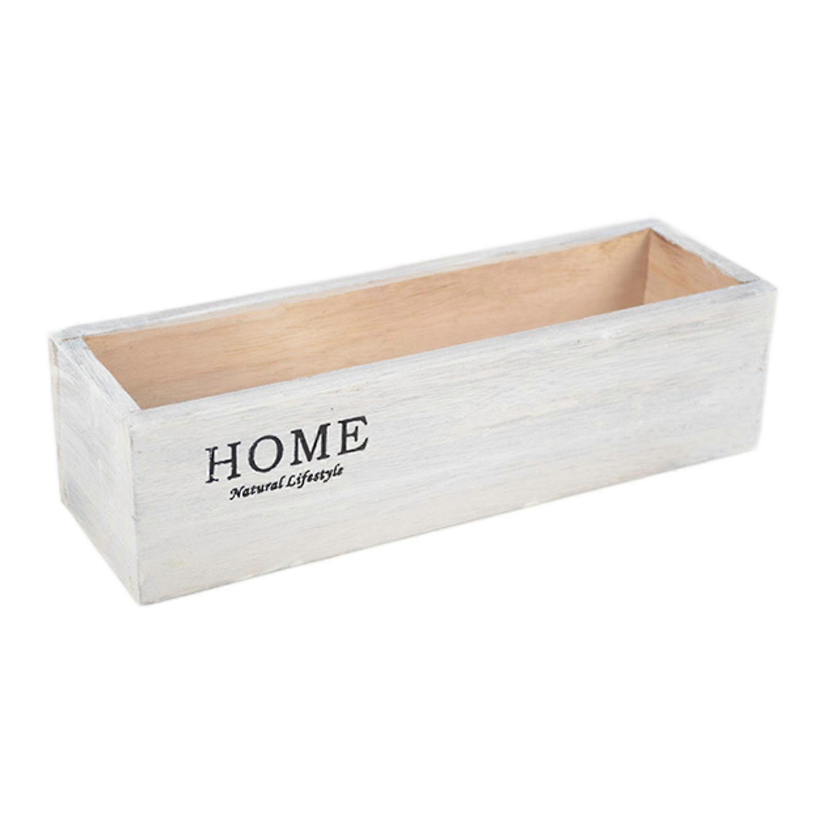 Multifunctional Storage Tray Wooden Planter Box Balcony Rustic Farmhouse Home