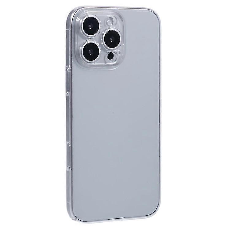 Compatible For iPhone 16 Pro Max Case Shock-Absorption Hard PC Phone Cover Transparent (Precise Lens Cutouts)