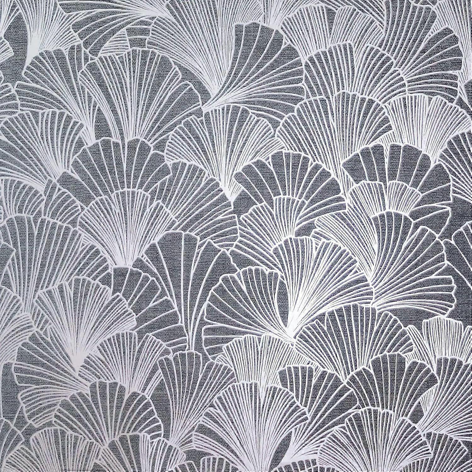 Arthouse Ginkgo Grey Silver Wallpaper