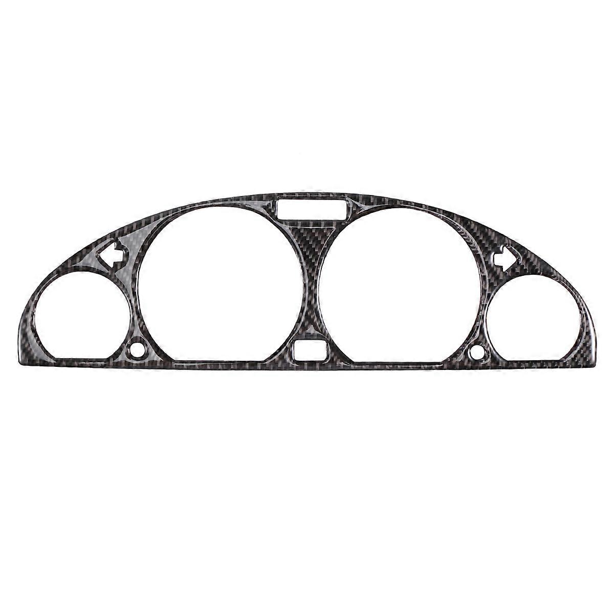 for 3 E46 M3 1998-2005 Carbon Fiber Internal Inst ent Panel Decorative Frame Dashboard Cover Stickers