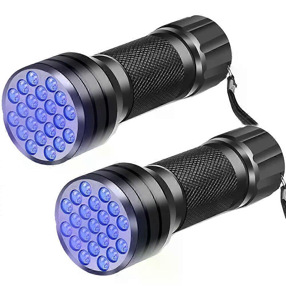 Black Light UV Light 21LED UV Light 395-400nm LED UV Flashlight torch light lamp safety UV detection For Pet Urine Stains