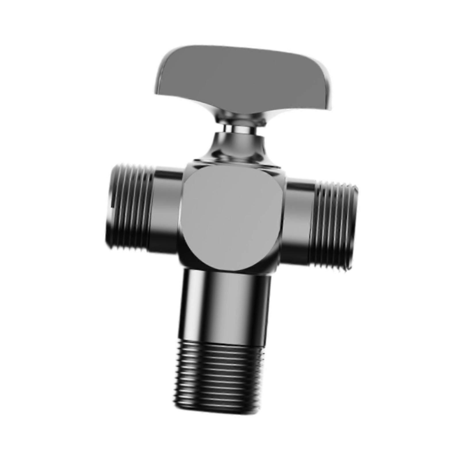 Faucet Diverter Tap Splitter Double Use Attachment Water Diversion Connector grey