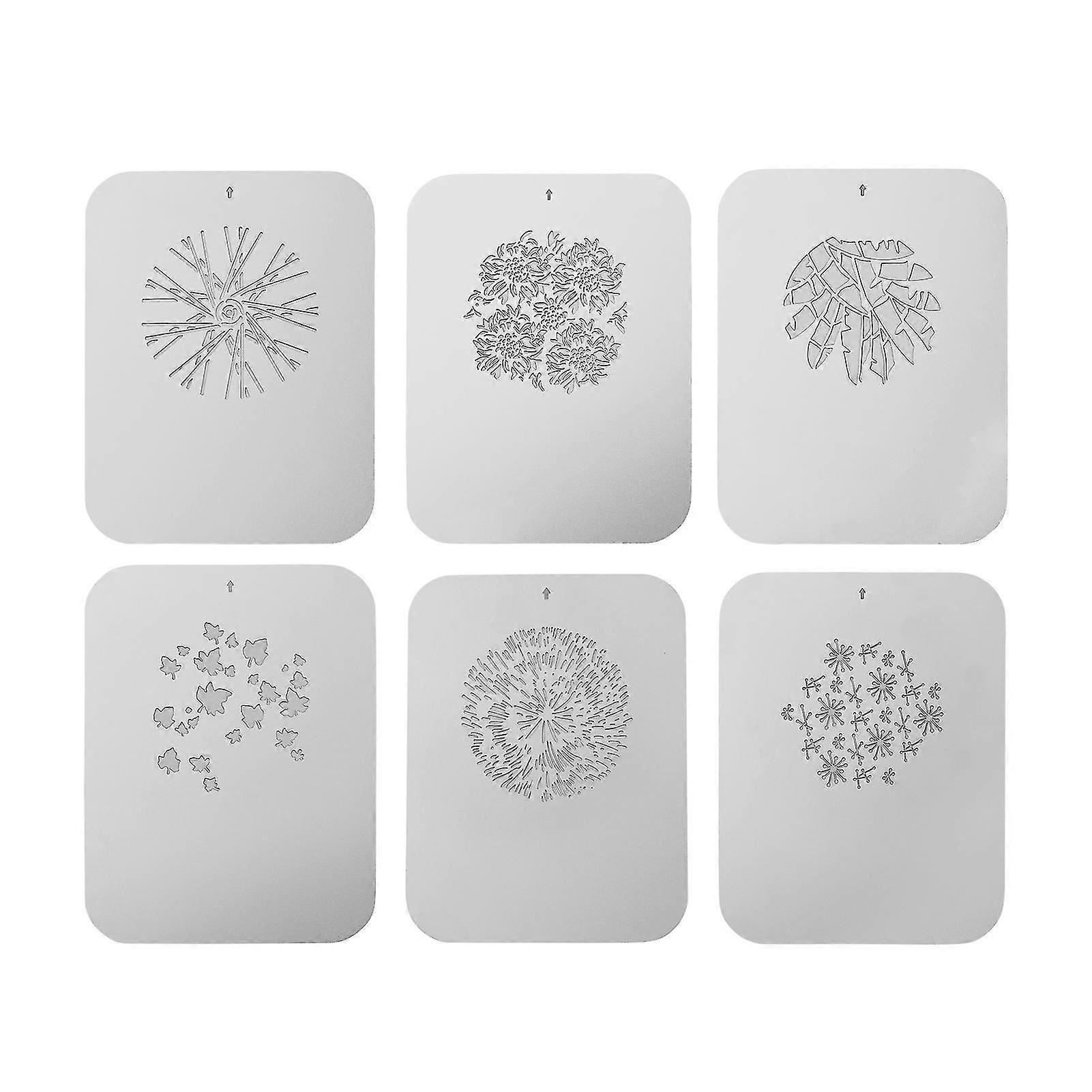 6pcs/set Gobos Graphics Cards Metal Plates