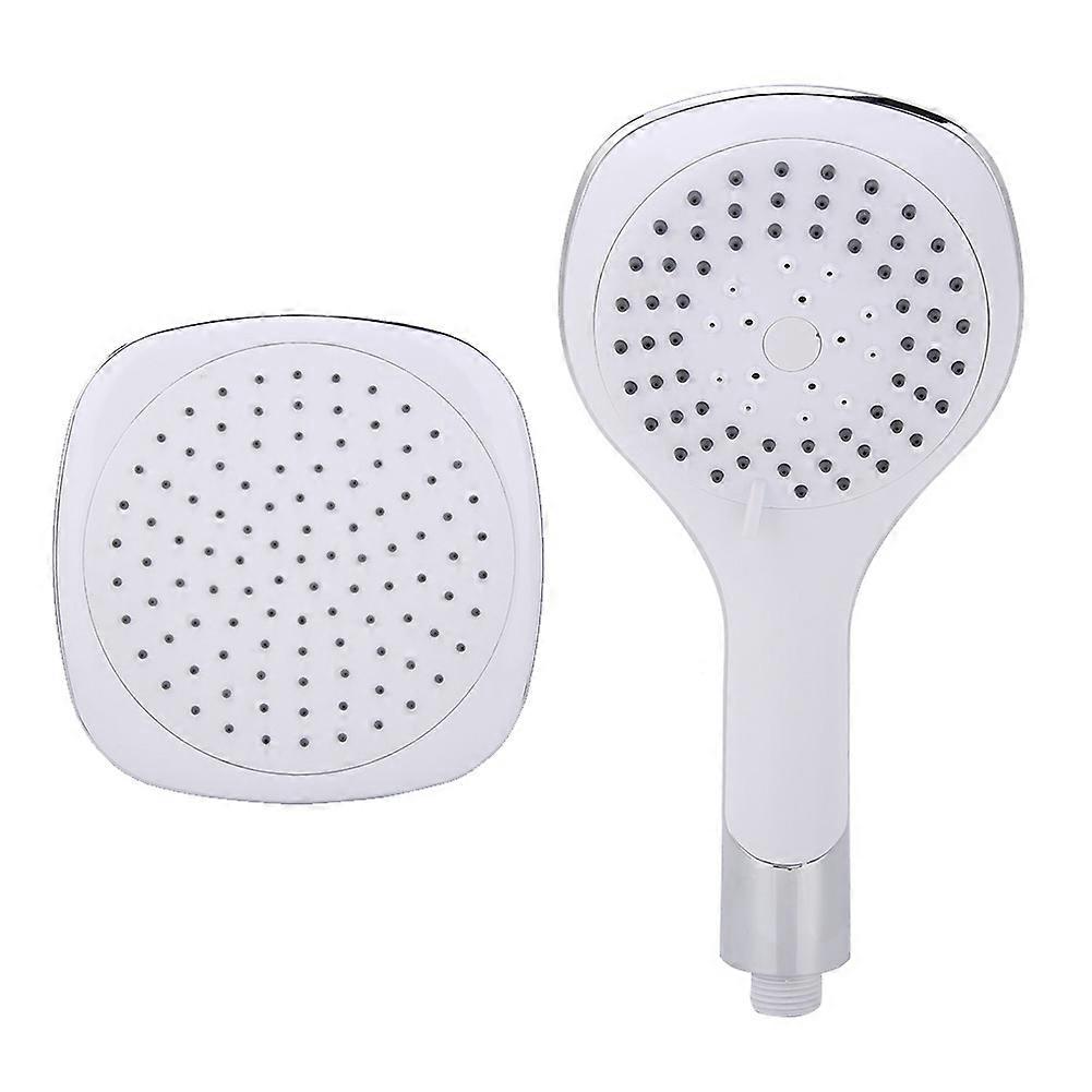 2PCS Handheld Washable Shower Head Set with Powerful Spray, Adjustable Settings, Chrome Finish for Bathroom Spa