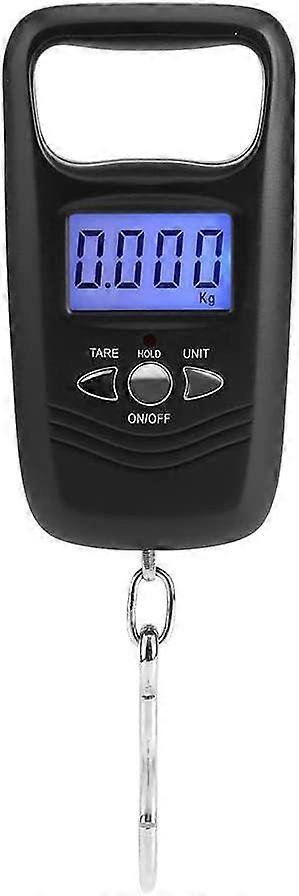 Báscula de equipaje, 50kg LCD Digital Hanging Scale Básculas electrónicas de gancho de bolsillo con luz de fondo