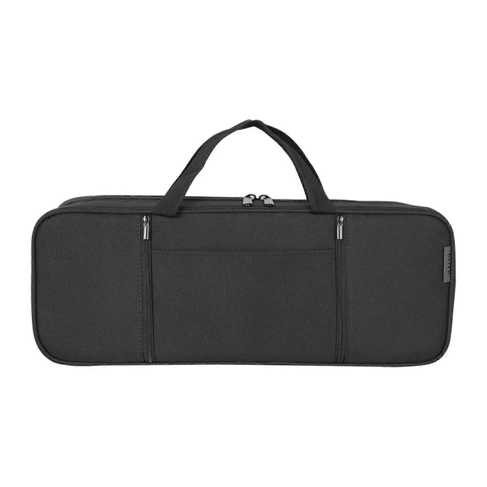 Keyboard Case Travel Bag with Handle Storage Pocket Black Keyboard Bag Case