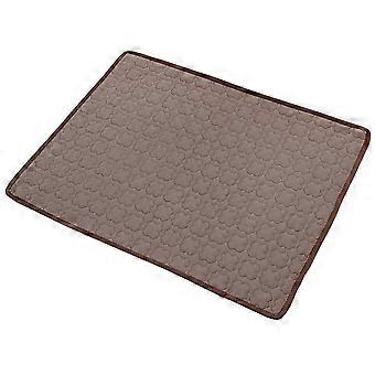 Relax & Chill: Alfombrilla refrescante multiusos para perros, tela de seda helada lavable, portátil y plegable para facilitar el viaje, malla transpirable para una comodidad óptima,