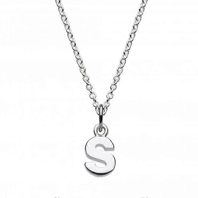 Dew Sterling Silver Dinky S Initial Pendant 9092HPS