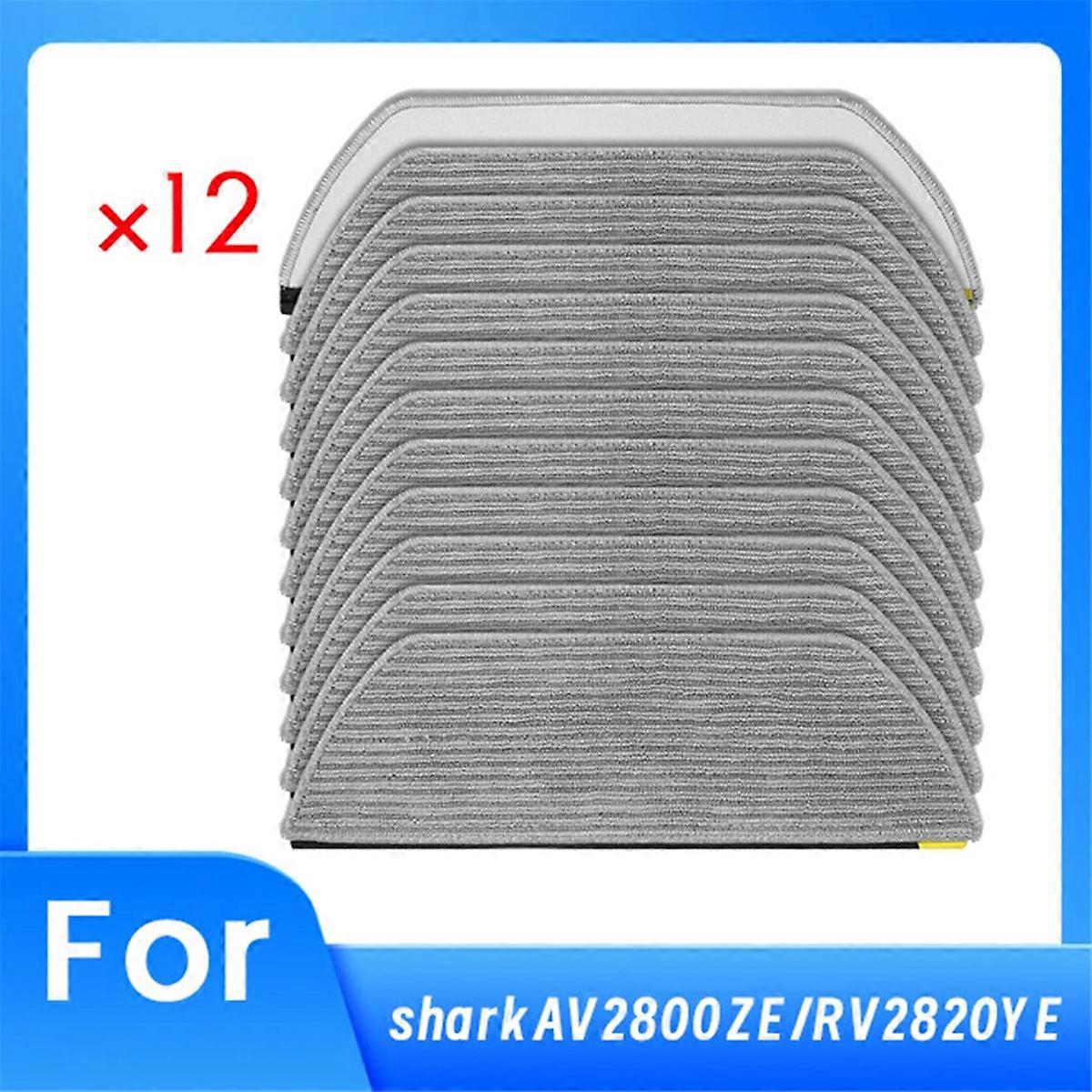 12 Pcs Vacuum Mop Pads for AV2800ZE RV2820YE Robot Vacuum Cleaner Microfiber Mop Pad