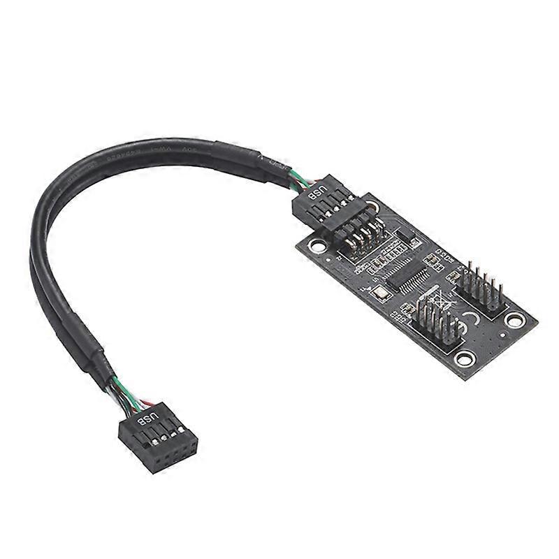 USB Hub USB Splitter USB2.0 9Pin to Dual 9Pin Hub Adapter