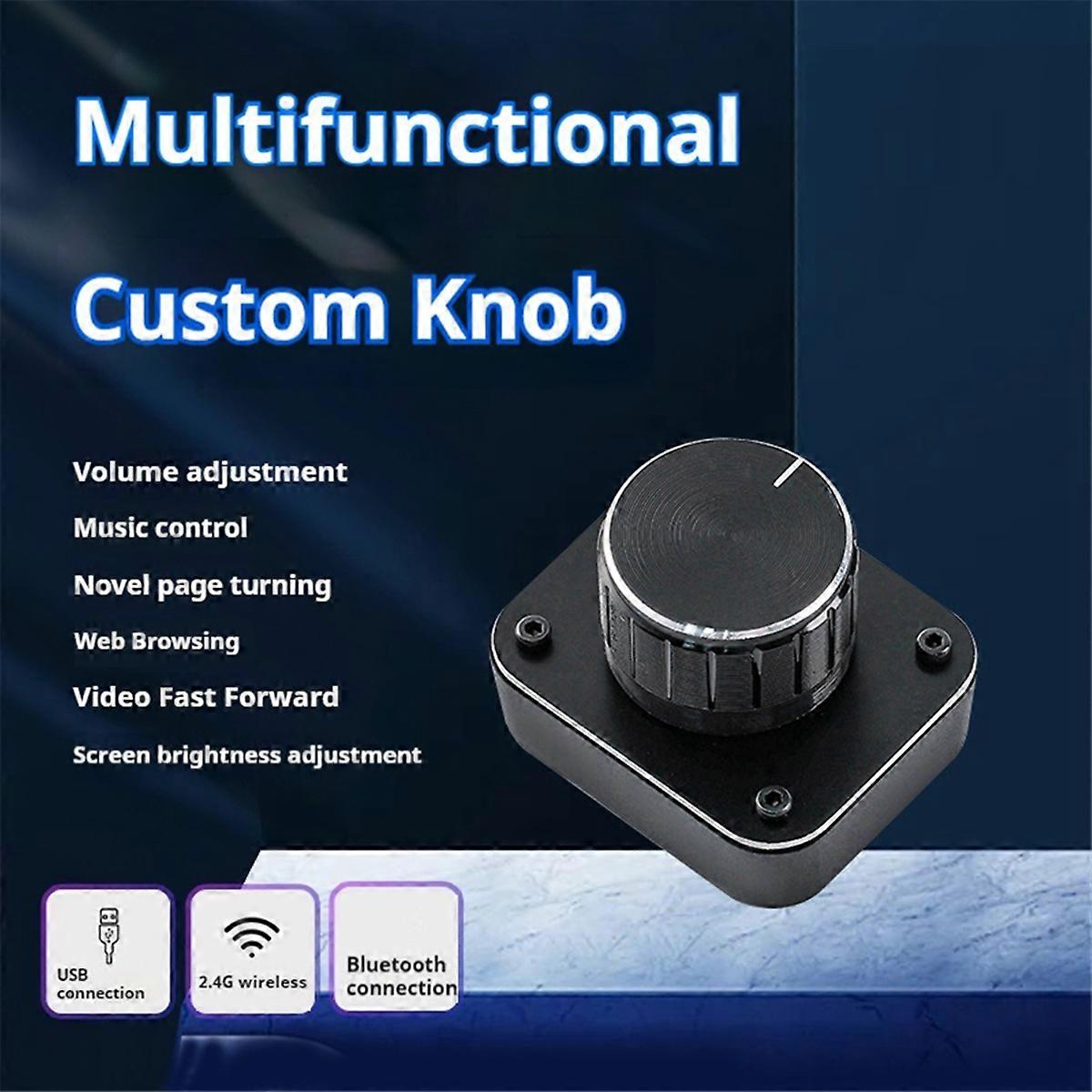 3Mode USB/2.4G/Bluetooth Single Knob Volume Controller Silver