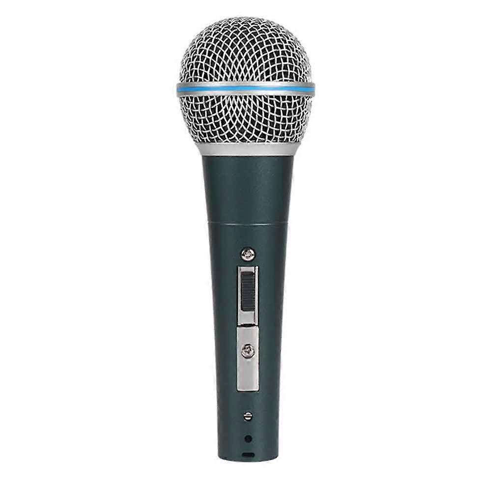 Metal Dynamic Microphone Wired Microphone Dark Blue 3.5mm Small