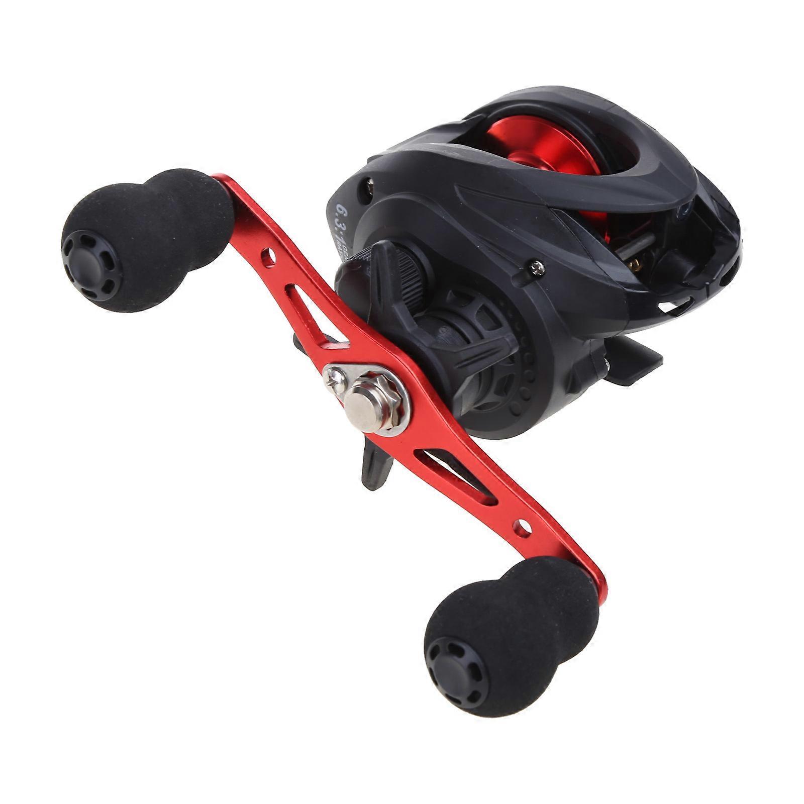 Spinning Fishing Reel Universal Spinning Reel Left/Right Handles Lightweight Ultra Smooth Unloading Force 8kg (17.64 lb) Red