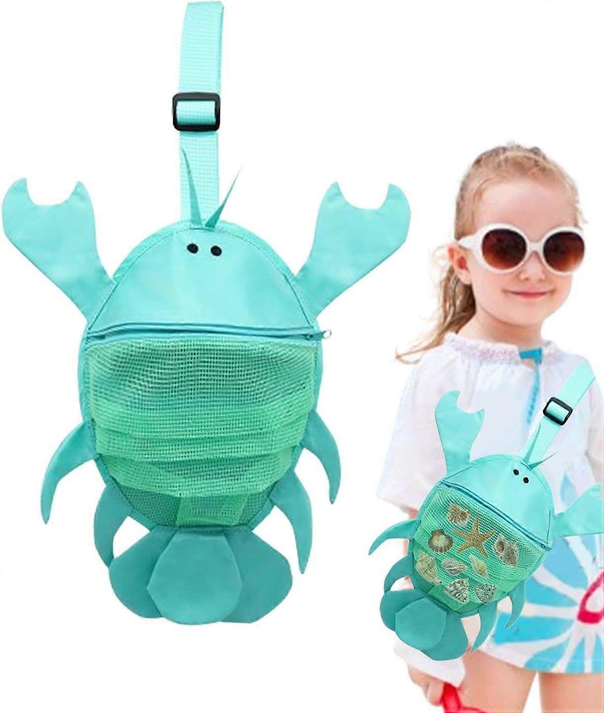Lobster Mesh Beach Bag Kids, Shell Collecting Bag For Kids, Seashell Chest Bag Beach Toy Mesh Bag For Boys Girls