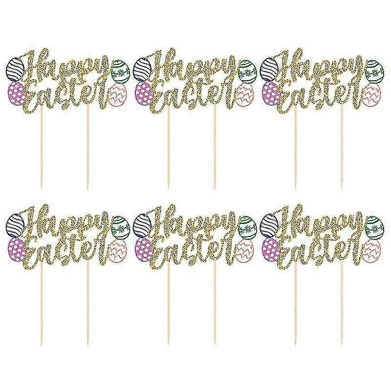 6pcs Easter Cake Decors