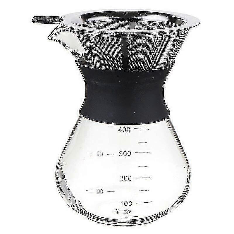 Drip Coffee Makers 400ml High Temperature Resistant Glass Coffee Pot Tea Maker Stainless Coffee Kettle Coffee Pots