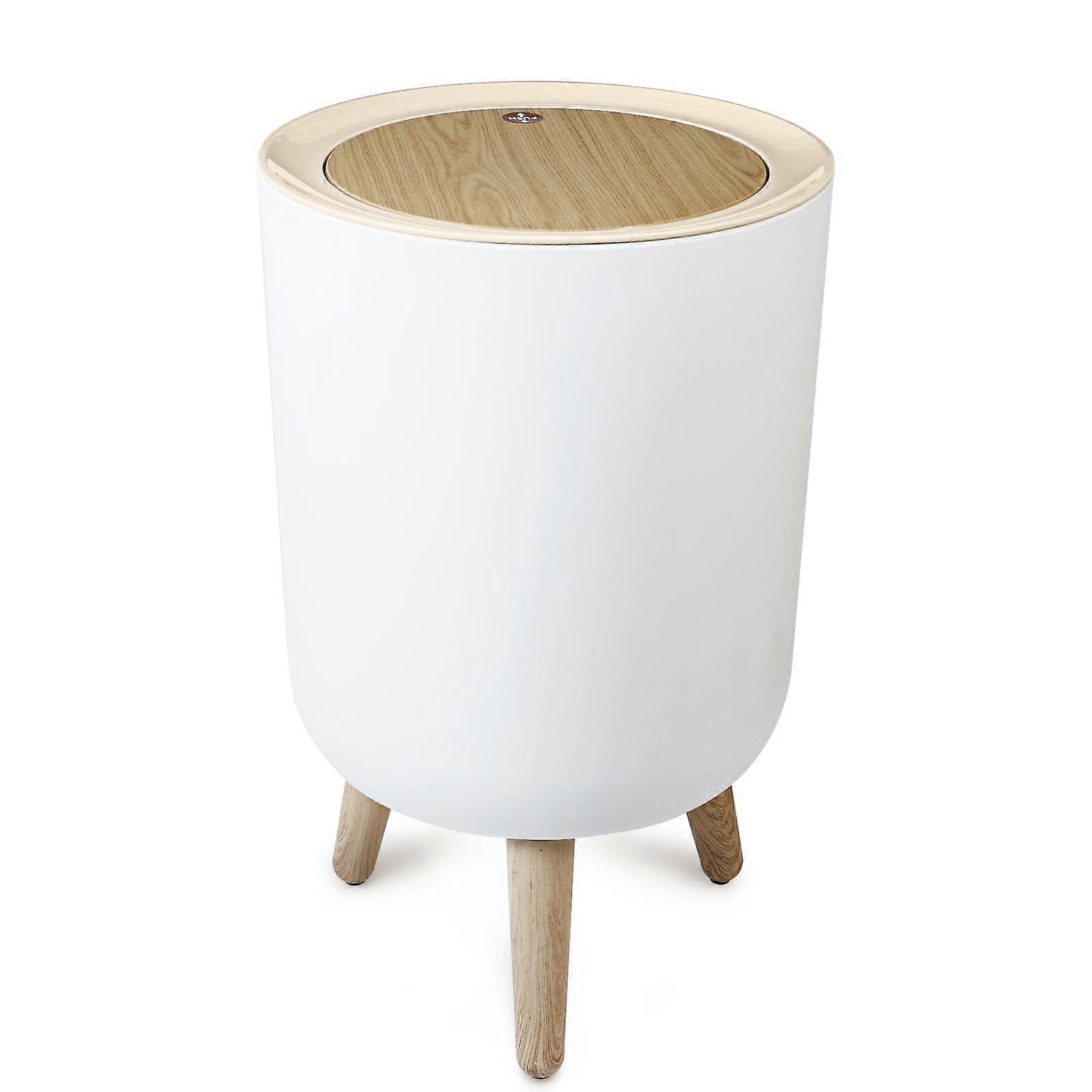 Small Modern Toilet Trash Can 1.8 Gallon