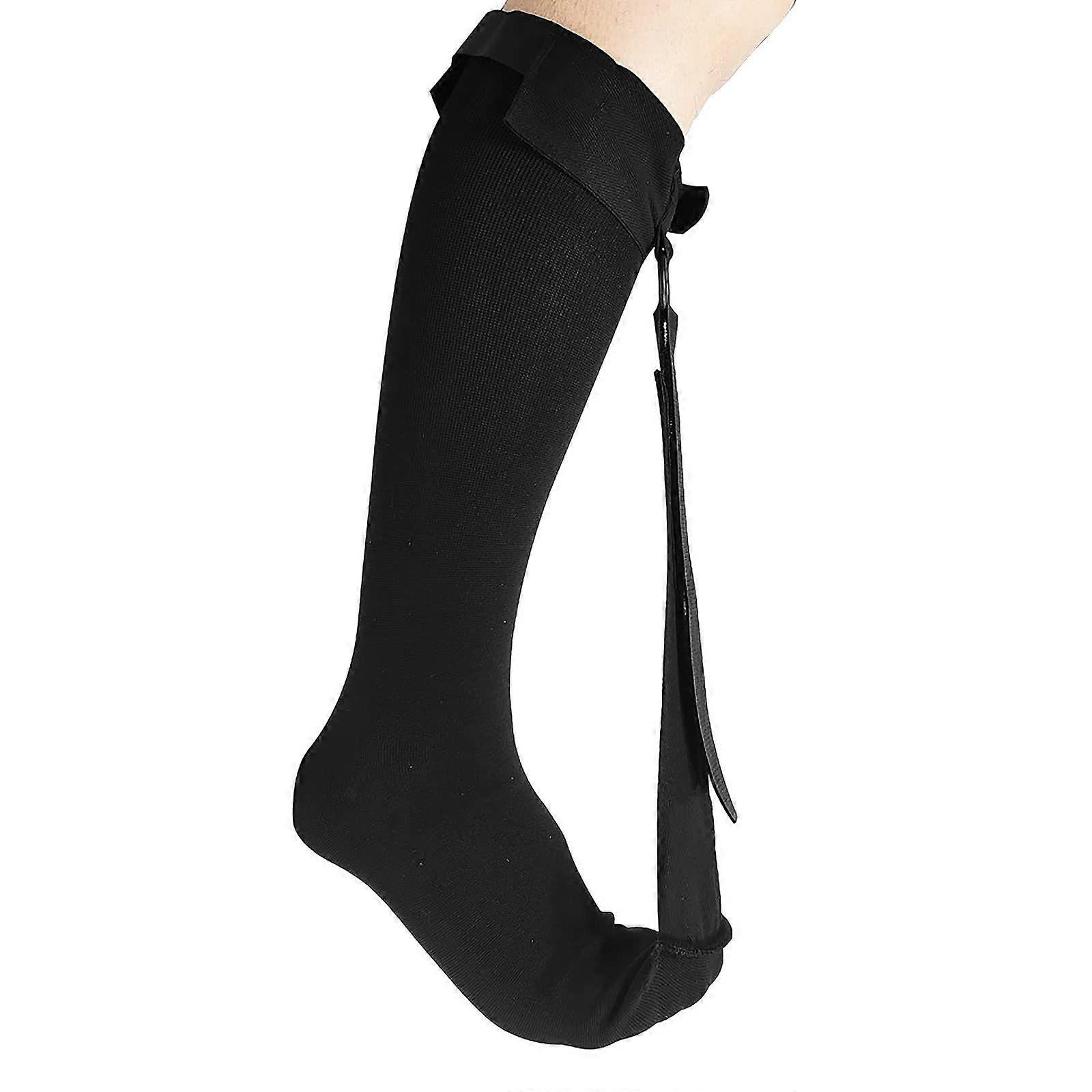 Plantar Fasciitis Night Splint Pair Foot and Ankle Support Black One Size