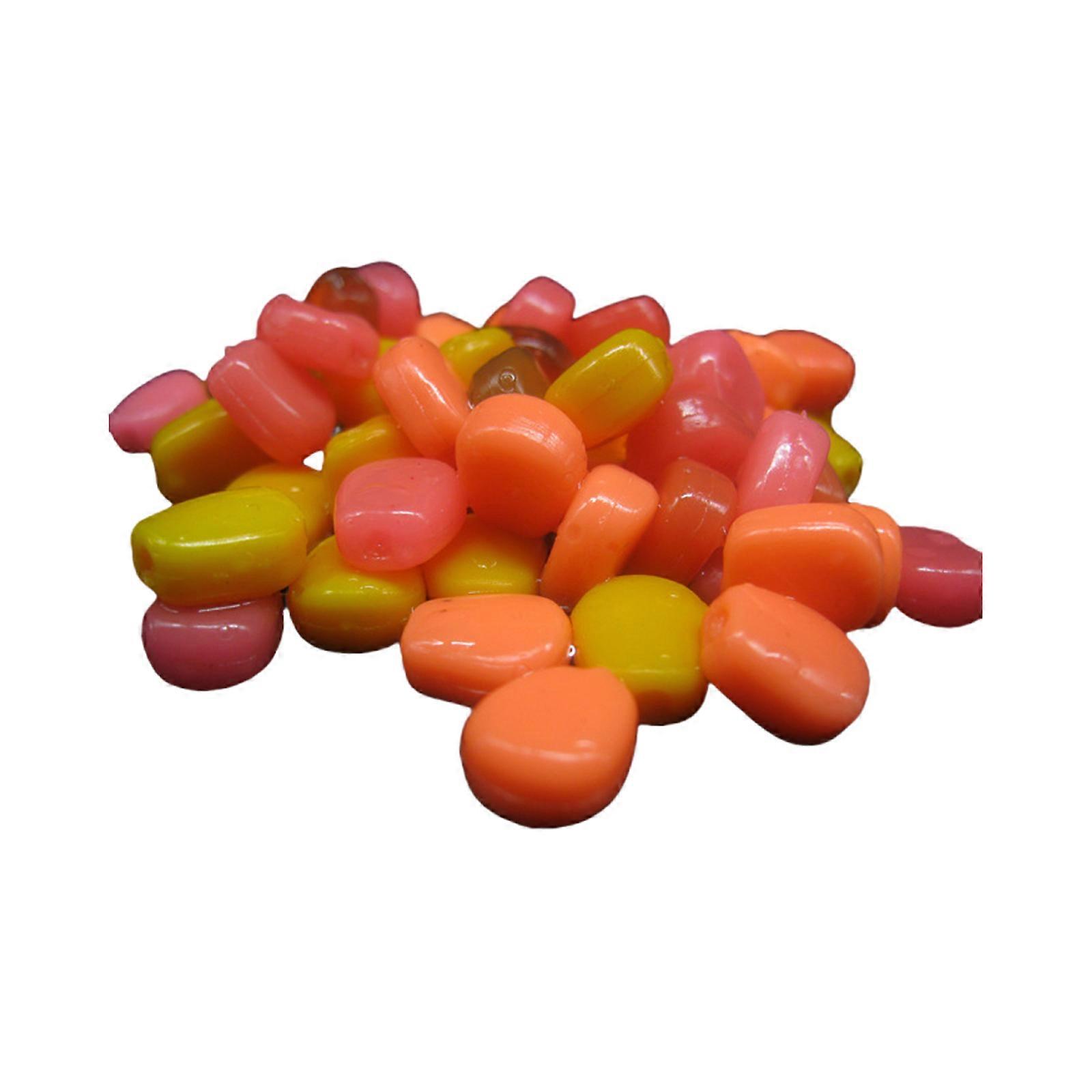 100pcs Artificial Baits Soft Corn Fishing Lures Simulation Corn Floating Baits with Corn Scent Fishing Tackle Accessory pimk1