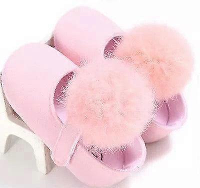 Beautiful Baby Girl Princess Soft Plush Pom Shoes