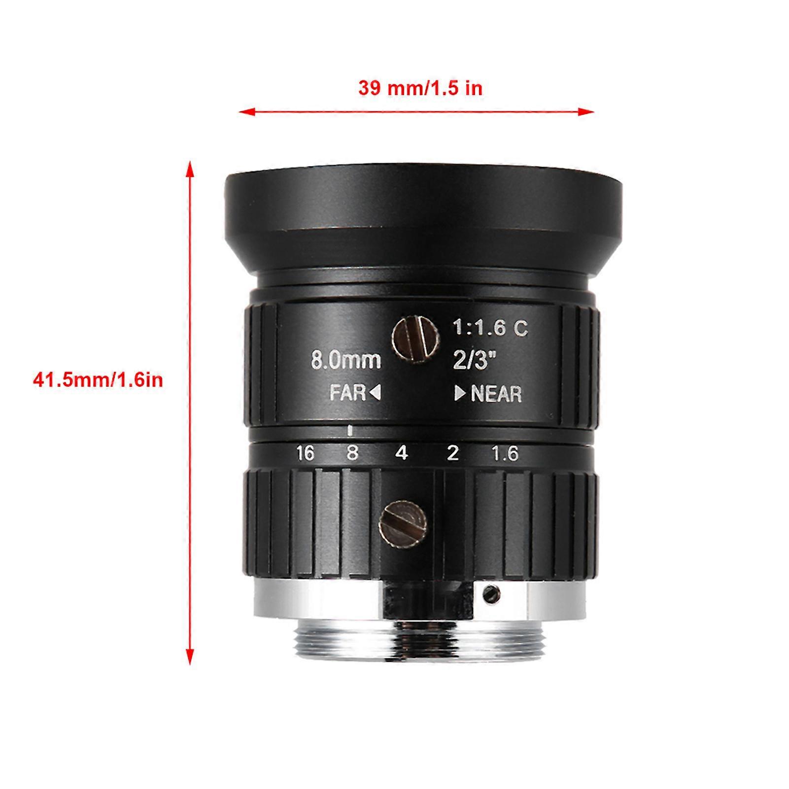 5MP HD 8mm F1.6 Manual Aperture C Mount Camera Lens CW-FM0816-5MP