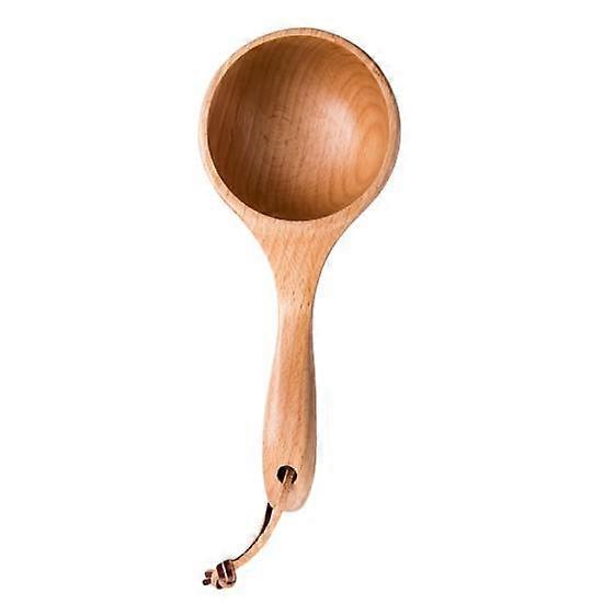 Portable Wooden Sauna Water Spoon Rice Scoop Kitchen Ladle Bailer Utensil Tool