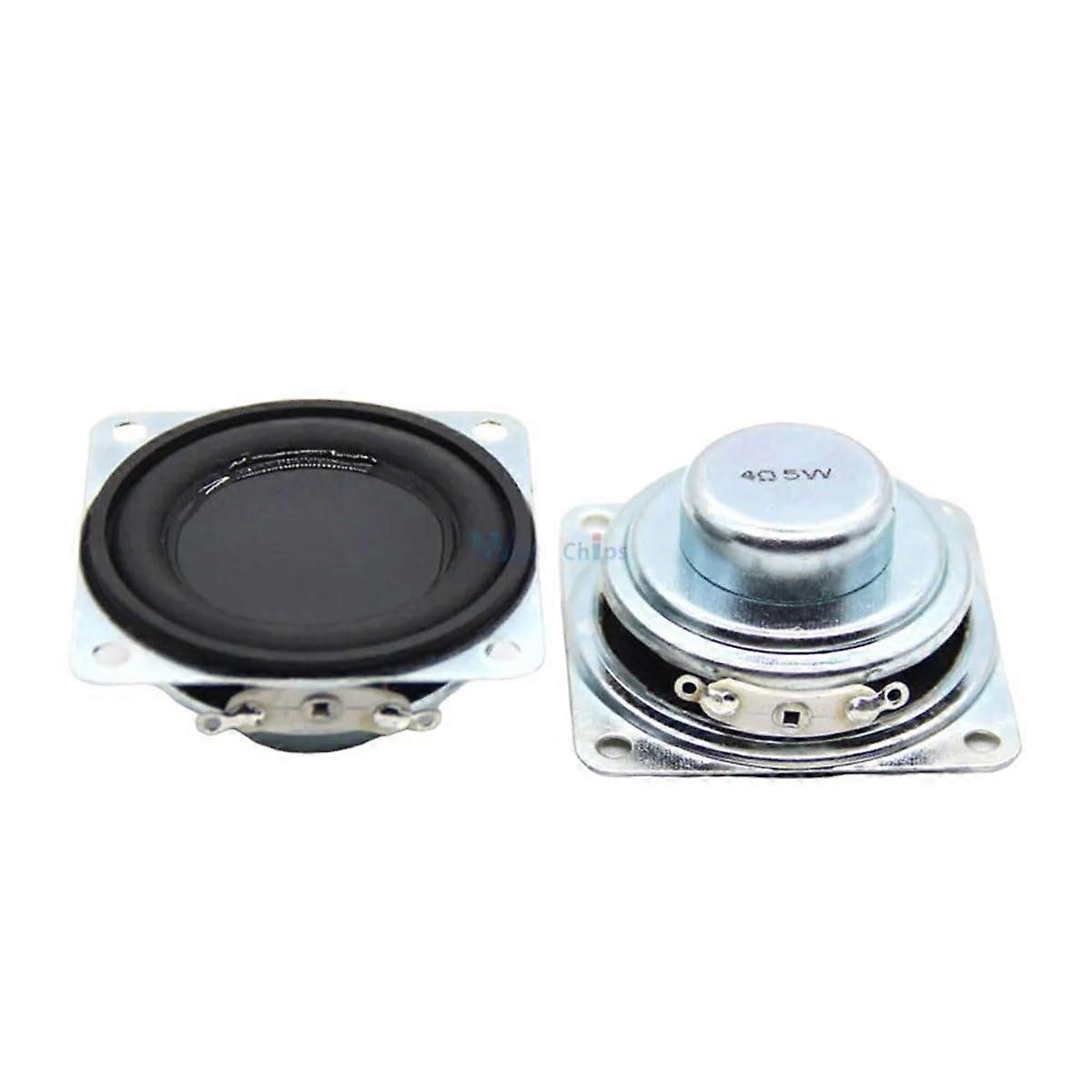 45Mm Mini Audio Speakers 4 Ohm 5W Full Range Rubber Multimedia Speaker with Mounting Hole for DIY Projects