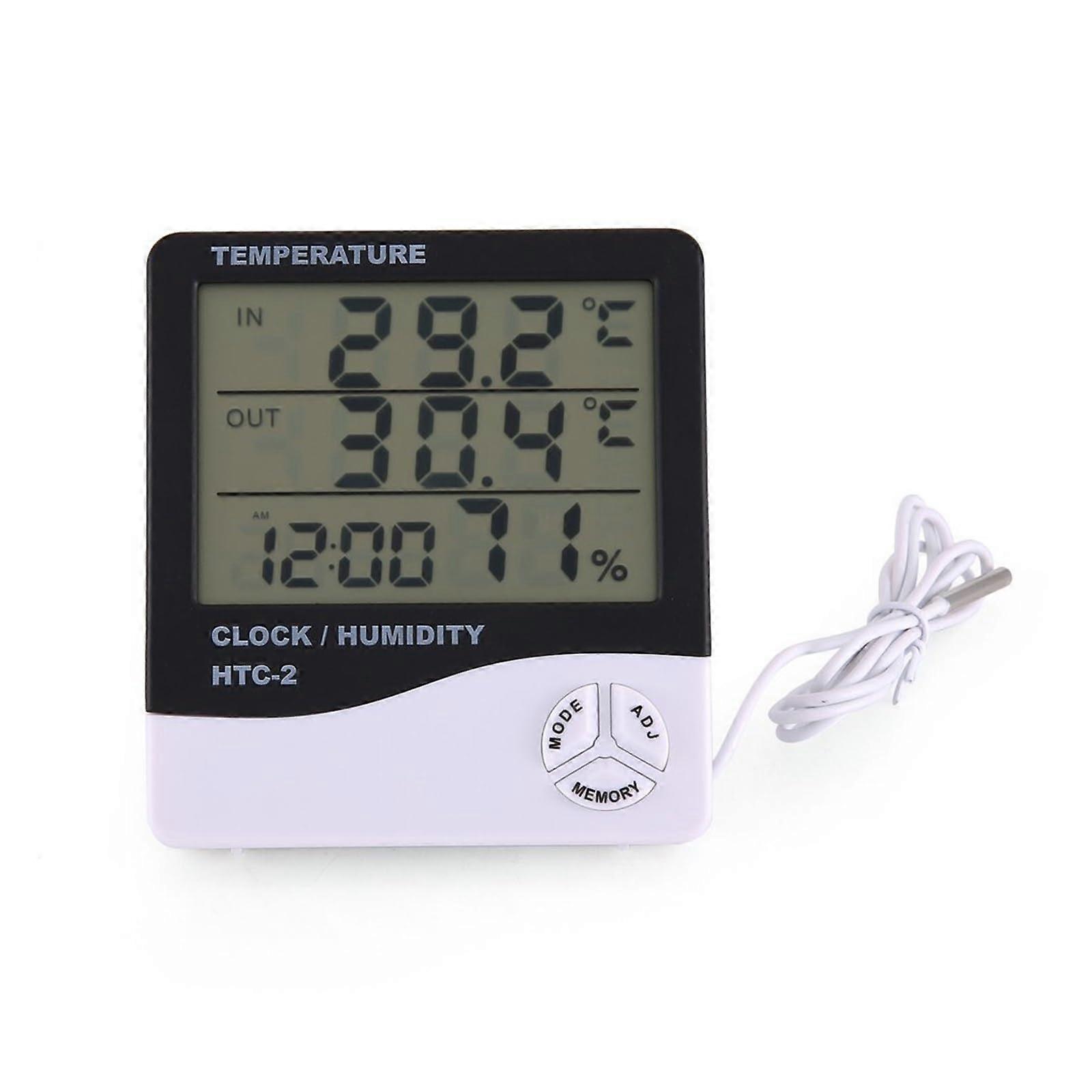 Electronic Thermometer and Hygrometer, High Precision Wall Mounted Assembly Bedroom Digital Humidity Thermometer Room, -10℃ to 50℃