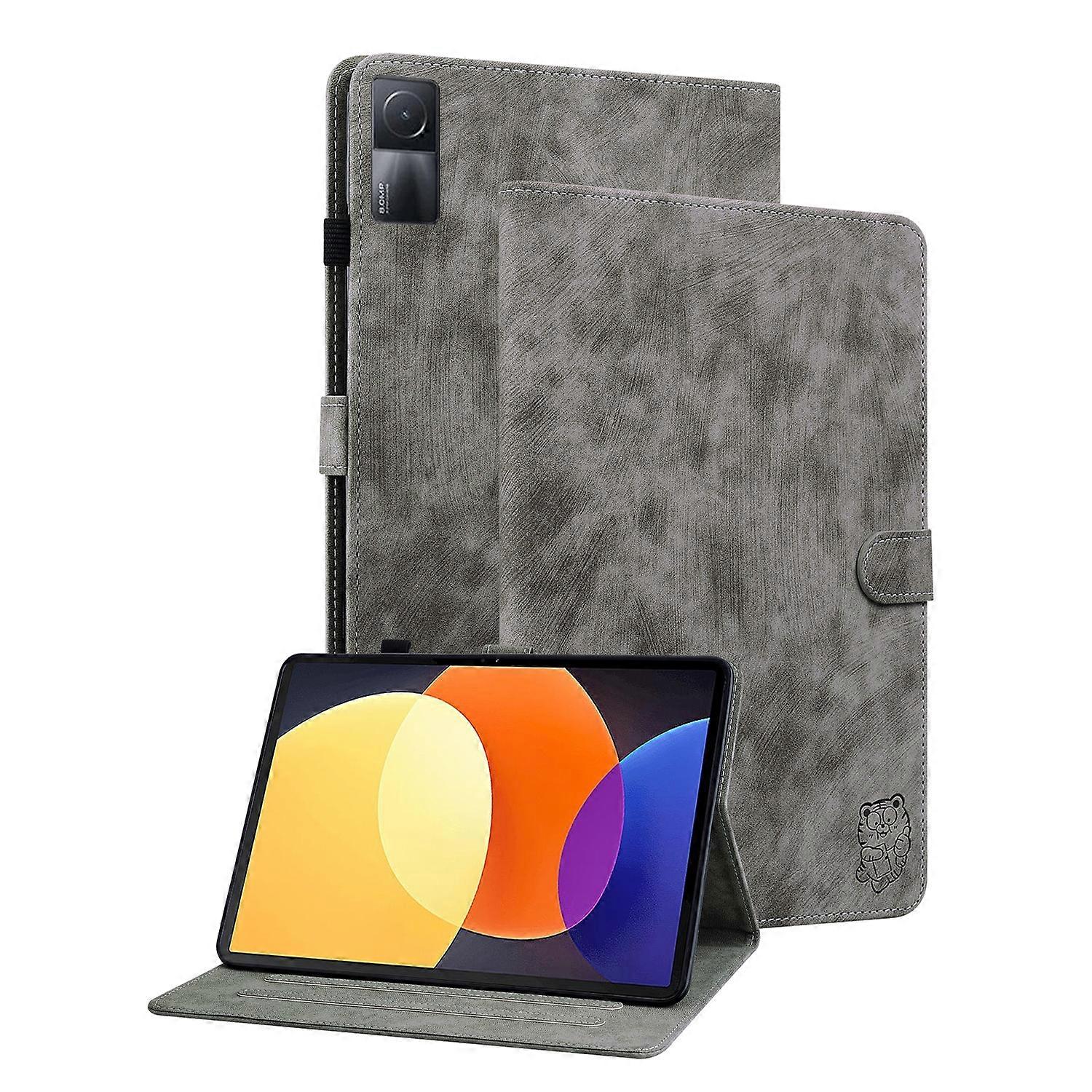 For Xiaomi Redmi Pad 5G Tiger Pattern Flip Leather Tablet Case