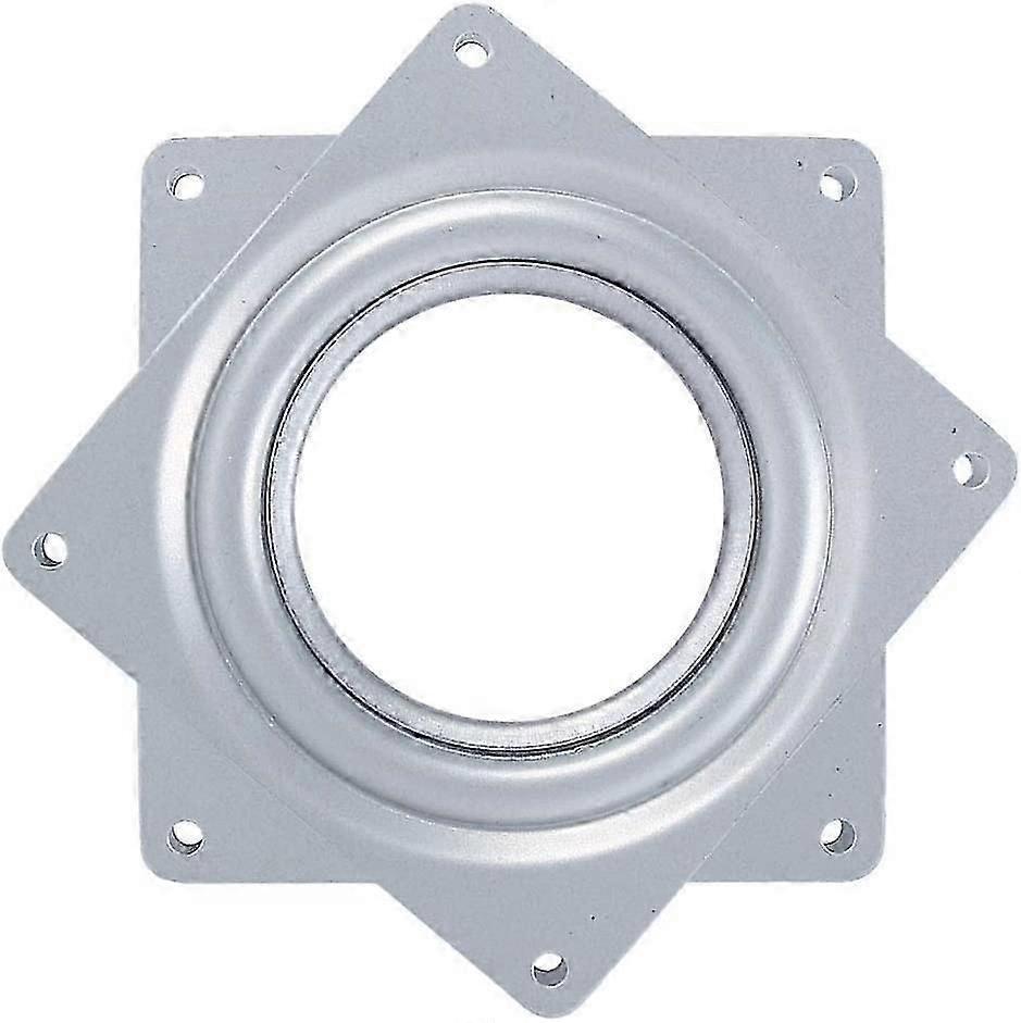 4 Square Lazy Rotating Platform 360 Degrees Turntable Swivel Plate with Steel Ball Bearings Multi Purpose for TV Desk Table Rack, Anti-Corrosion, Rust