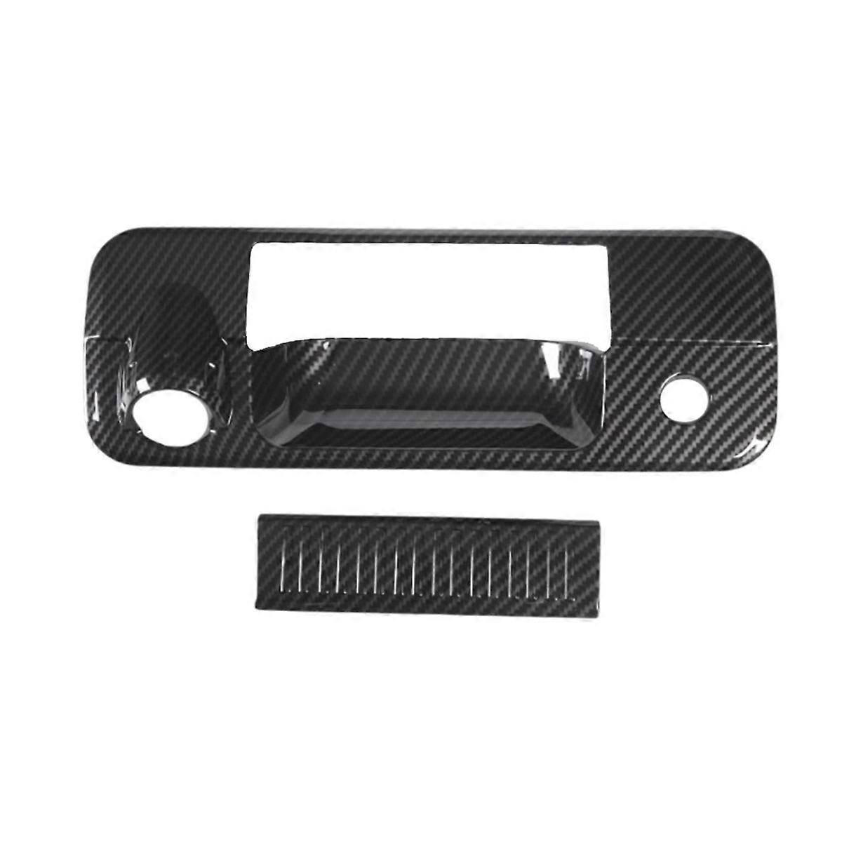 Car Handle Bowl Cover Trim Trunk Handle Cover Sticker for 2007-2013 Carbon Fiber