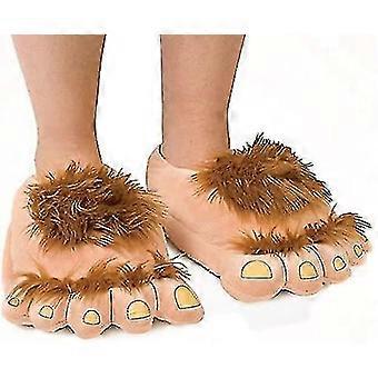 Unisex Adult Slippers Slipper Shoes Bigfoot Plush Slippers Warm Winter Gift 36-42