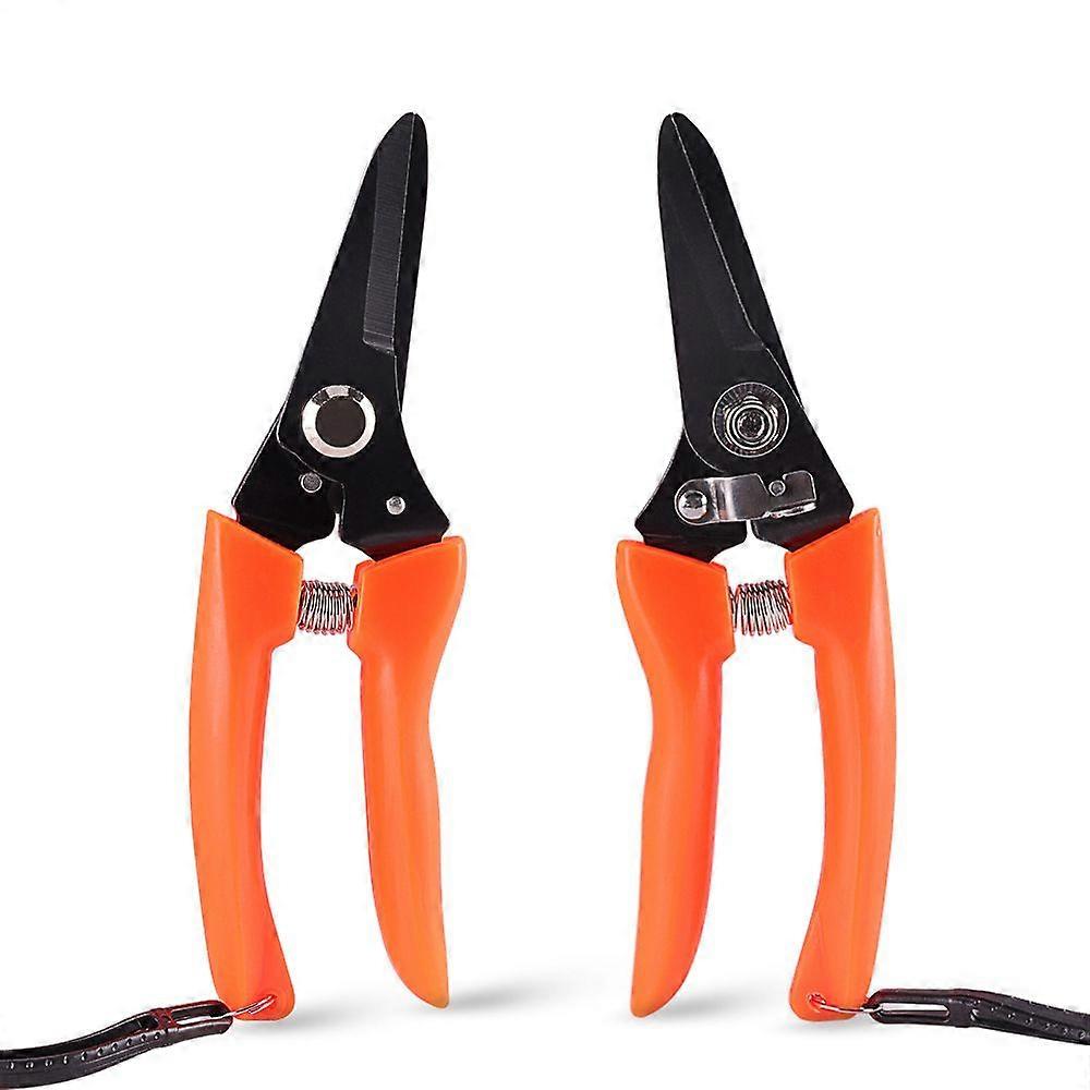 Scissors Pulley Labor Saving Fruit Tree Pruning Shears Cut Fruit Branch Garden Floral ScissorsOrange