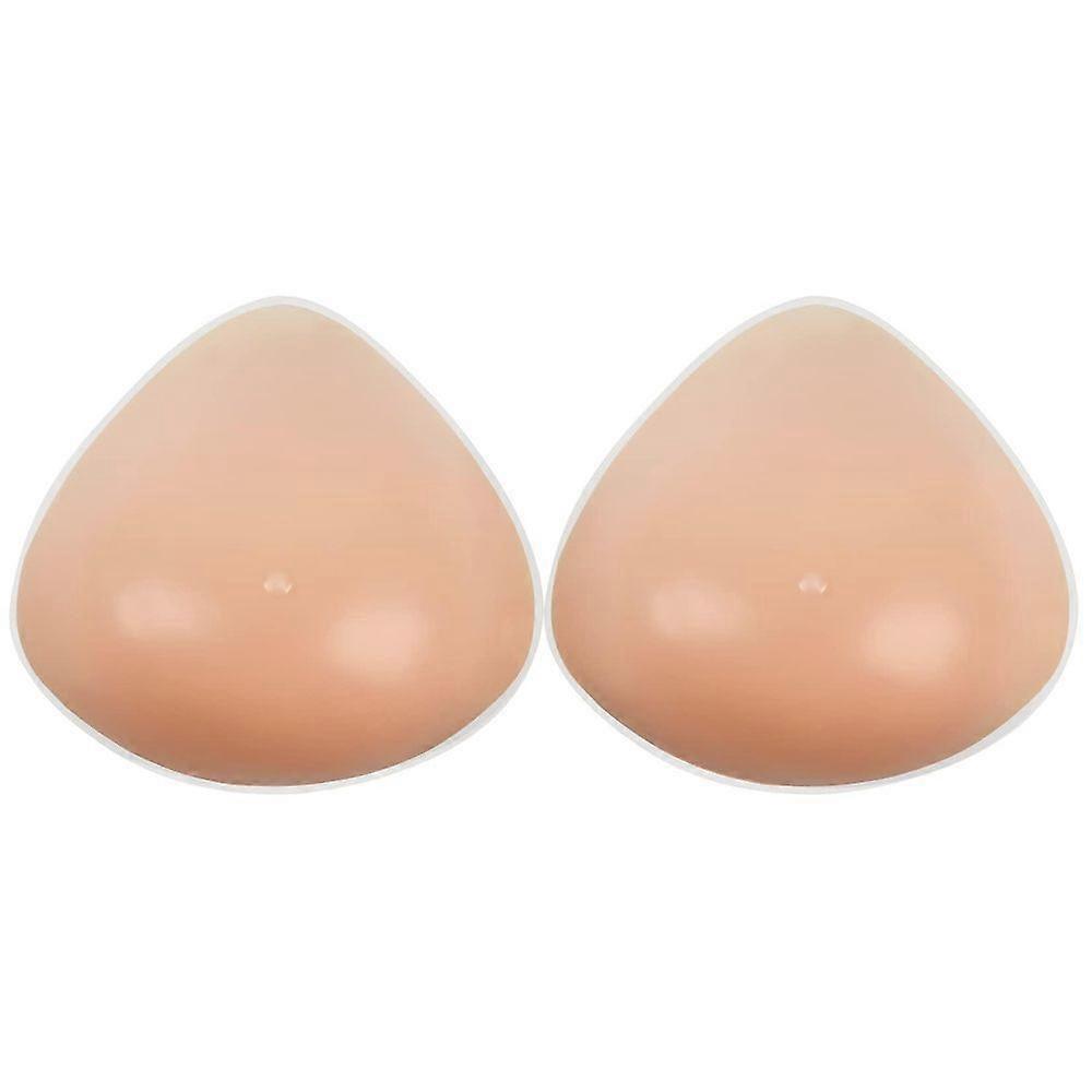 HJyang Une Paire Triangle Silicone Formes De Sein Mastectomie Prothèse Soutien-gorge Enhancer Inserts Concave Soutien-gorge Coussinets RWH