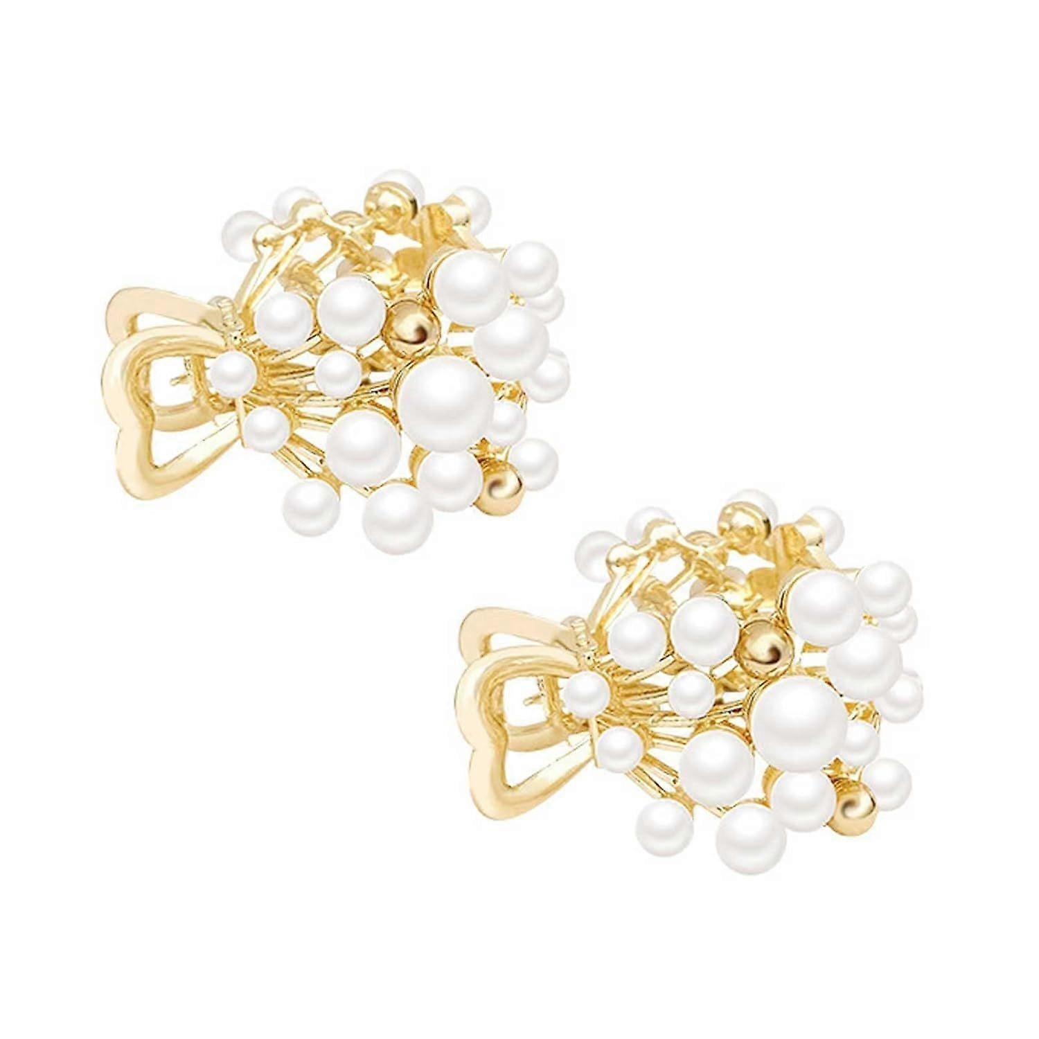 New Sparkling High Ponytail Fixed Clip Metal High Ponytail Clamp Fixing Artifact Simple And High Grade Back Brain Sharks Clip Hair Accessories Bxb898 