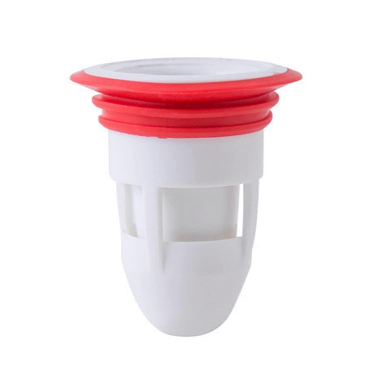 Silicone Anti-Odor Floor Drain with Backflow Preventer for Bathroom and Kitchen, White, 4-Inch Size, Easy Installation