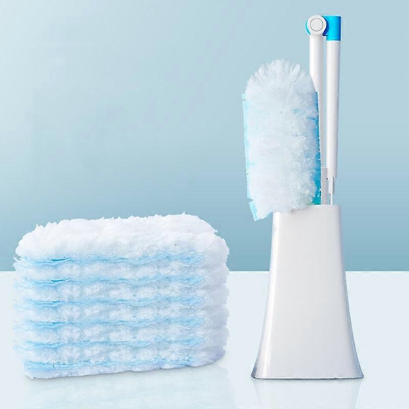 Disposable Household Vacuum Retractable Feather Duster, Style: With Base+6 Clothes