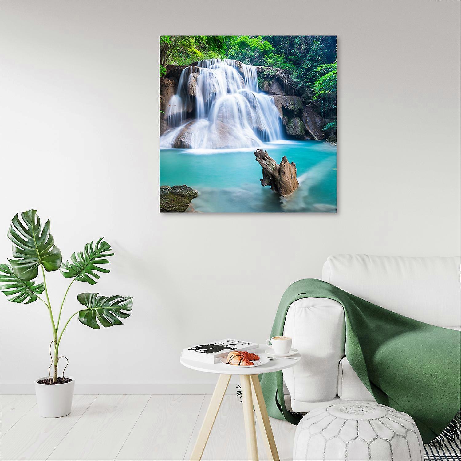 Fotobehang, Landschappen - Blauw - 60x60