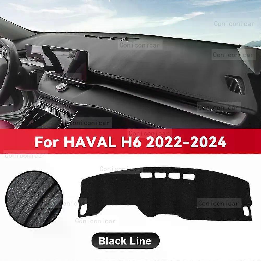 Dashboard Cover Mat Protective Pad For HAVAL H6 2022 2023 2024 Car Accessories Dash Board Sunshade Anti-UV Carpet Dashmat