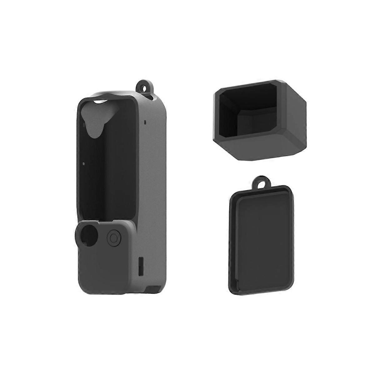 For Pocket3 Camera Silicone Case Protective Cover, Black
