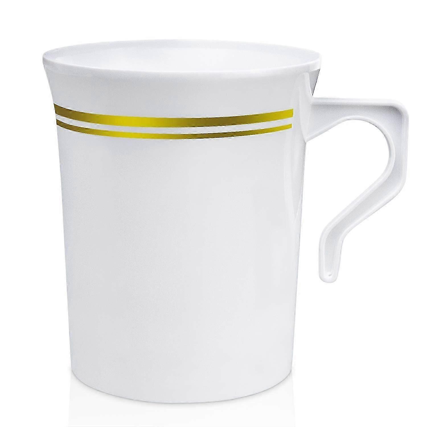 120 Pack Disposable Plastic Coffee Cups for Parties 8 oz