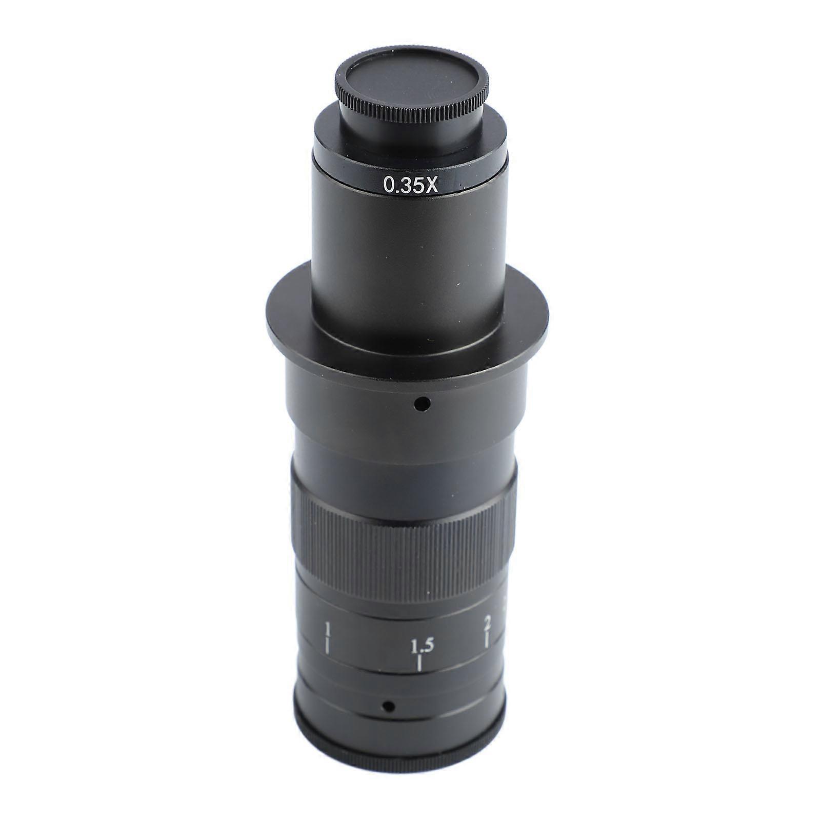 Microscope C Mount Lens 120X Zoom Clear Imaging Universal for USB Industrial Video Microscope Camera