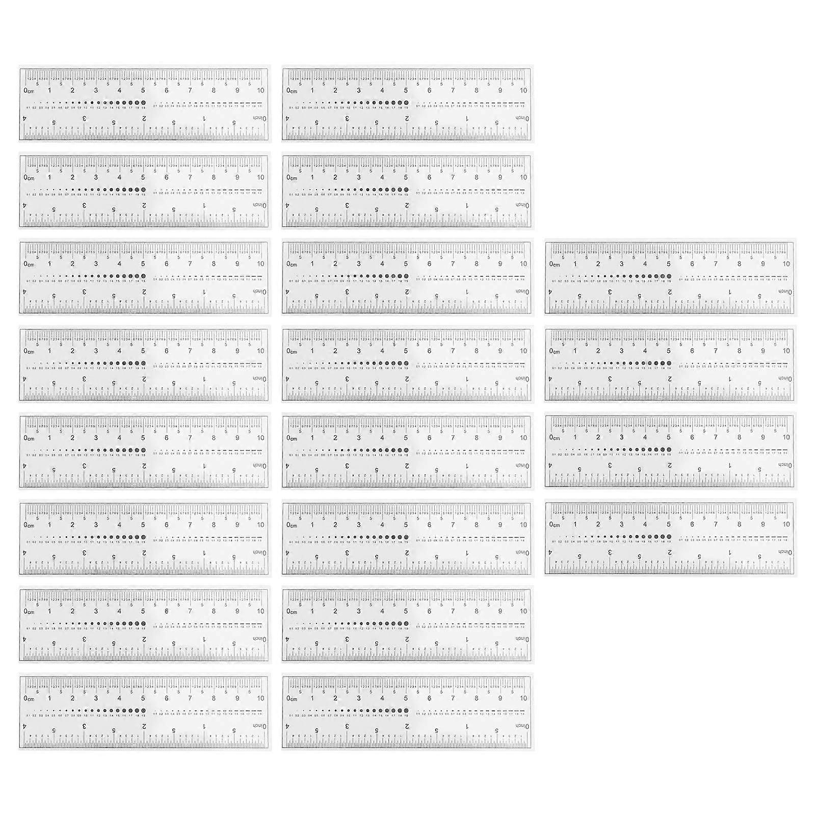 20pcs Eyebrow Template Ruler Measuring Foldable Eyebrow Stencil Microblading Ruler for Home Travel