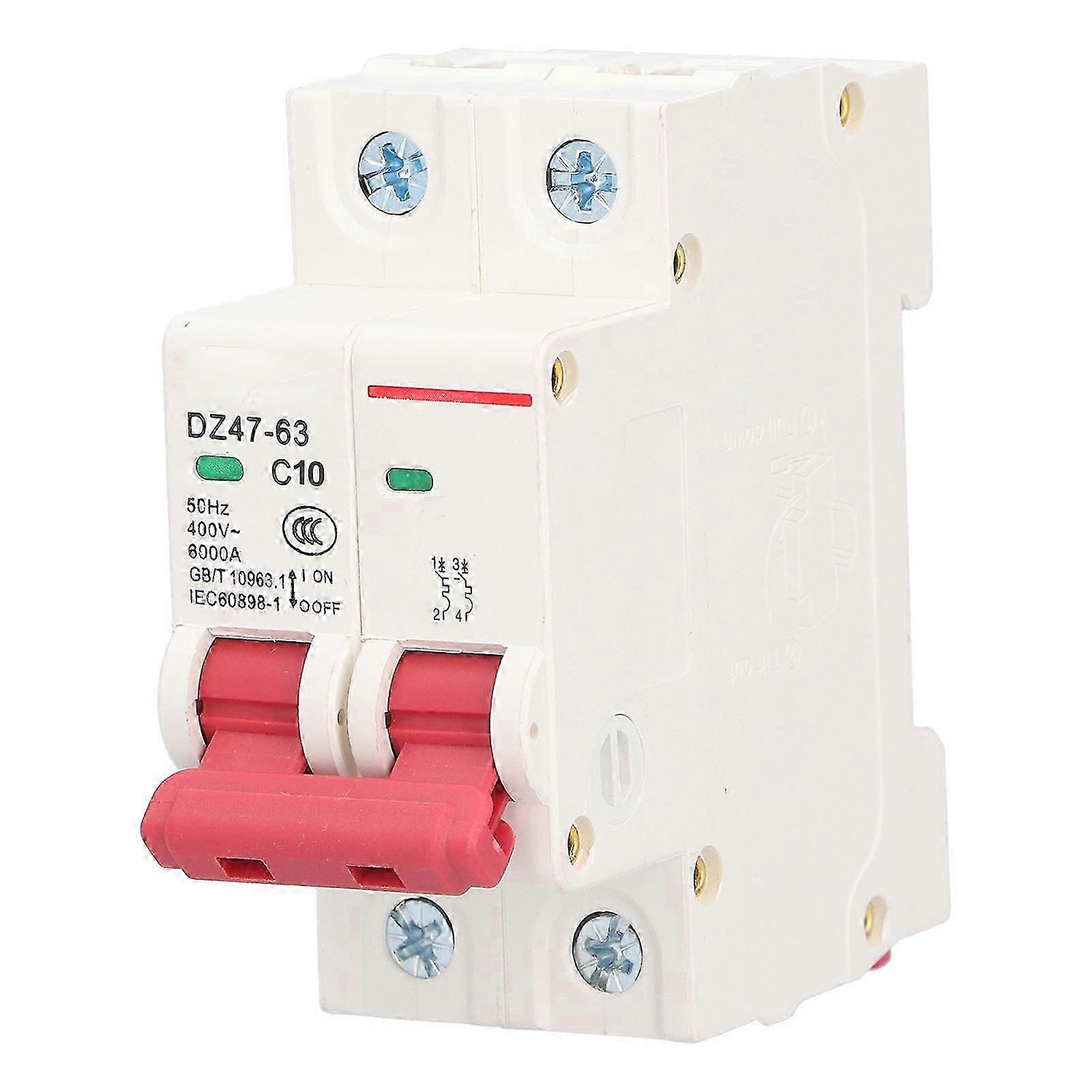 2P Miniature Circuit Breaker Humanized Visual Window Design Current Miniature Circuit Breaker for Avoid Overload10A