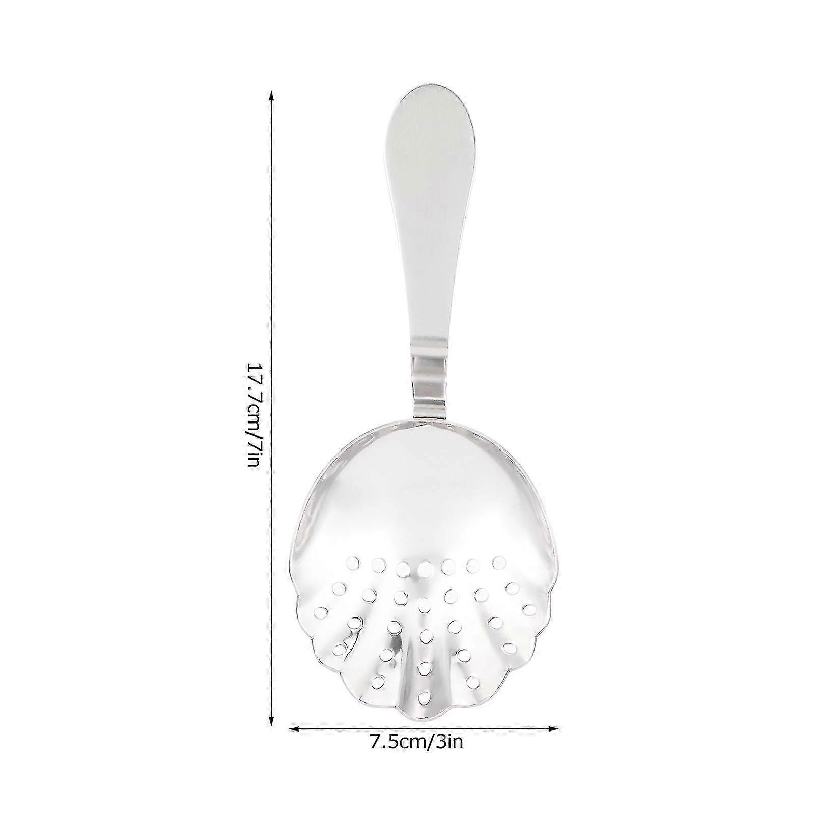 Stainless with comfortable handle steel bar strainer ice scoop